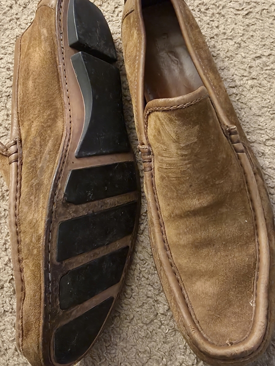 Men\'s Suede Slip-On Loafers in Tan main image 4
